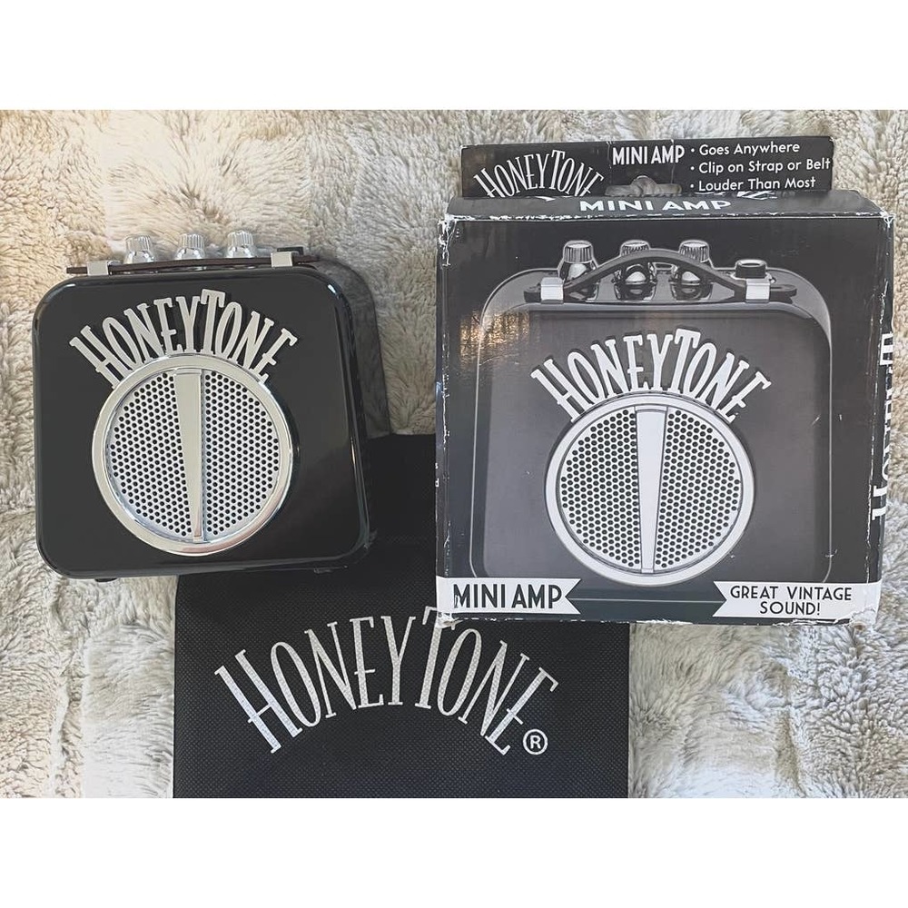 New in Box - Honey Tone Black Battery Powered Mini Amp